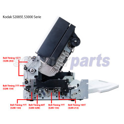 Riemen für Antriebsmotor für Kodak S2085f, S3060, S3060f, S3100, S3100f